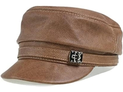 Casquette SFUSHOS em couro legítimo, ajustável, tamanho XXL