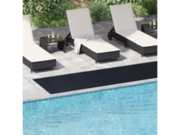 Vidaxl Tapete De Piso Preto 1 X 5 M Borracha
