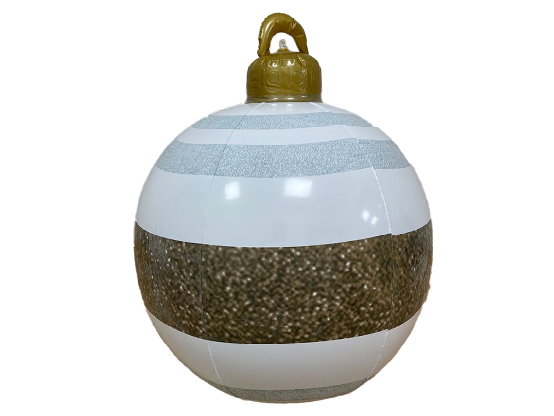 Bola de Decoração de Natal Inflável Luz de Controle Remoto Led Arranjo Festivo de Jardim de Bola de Natal de Balões