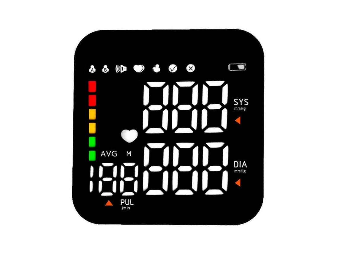 Lcd Recarregável Pulse Rate Monitor De Monitoramento De Pressão Arterial Monitor Para Uso Doméstico