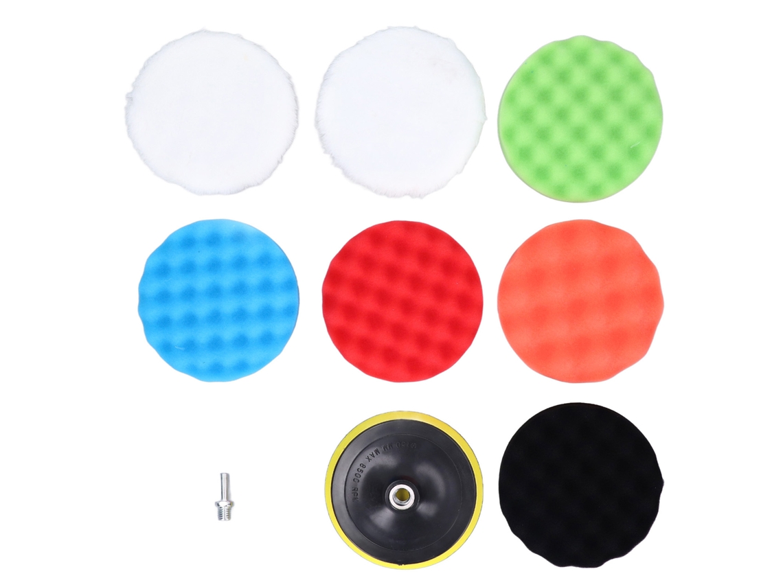 Kit De 9 Piezas De Esponjas De Pulido Y Lijado De 150 Mm Para Coches Y Barcos, Herramientas De Limpieza