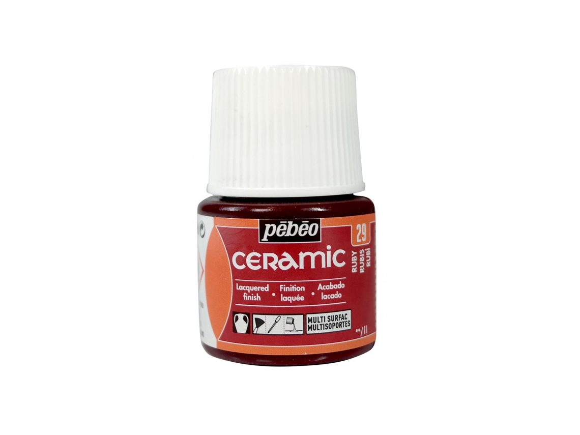 Tinta Cerâmica e Multisuperfície Ruby PÉBÉO (45 ml)