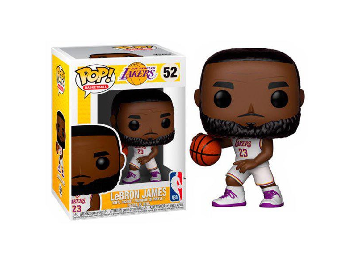 Funko Figura Uniforme Branca Nba Lakers Lebron James