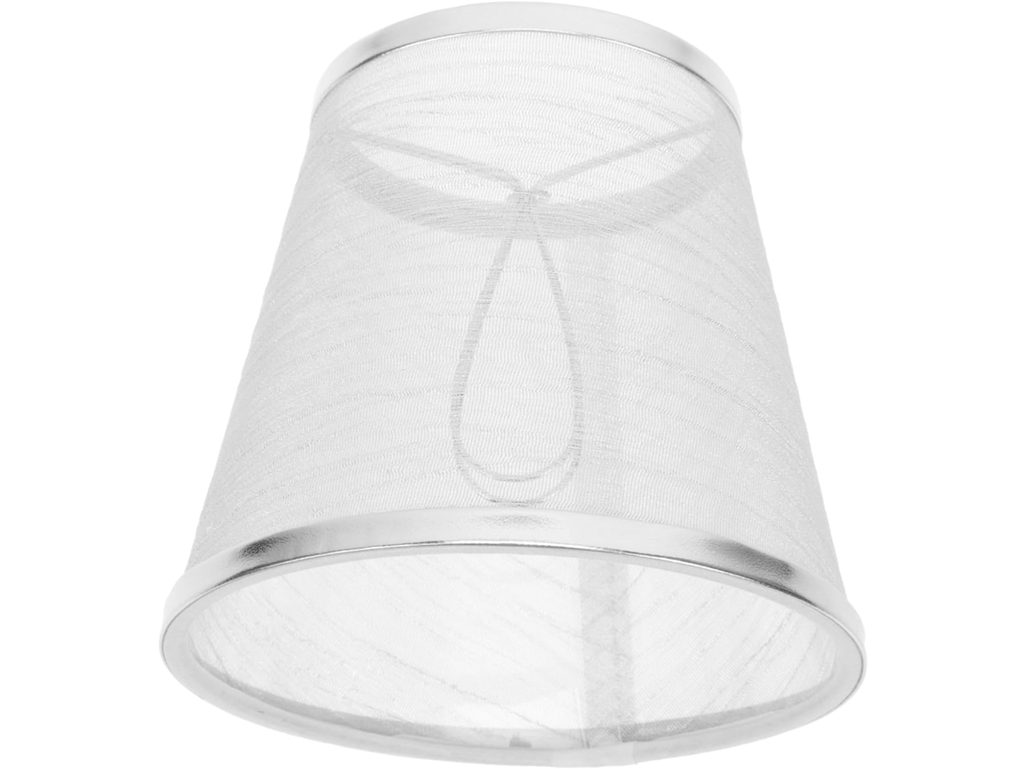 Abajur Redondo De Tecido Versátil, Acessório Para Luminária Fácil De Instalar.