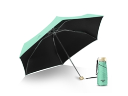 Guarda chuva Dobrável Ultra Leve UV Proteção Anti vento Portátil Uso Duplo Verde Abacate