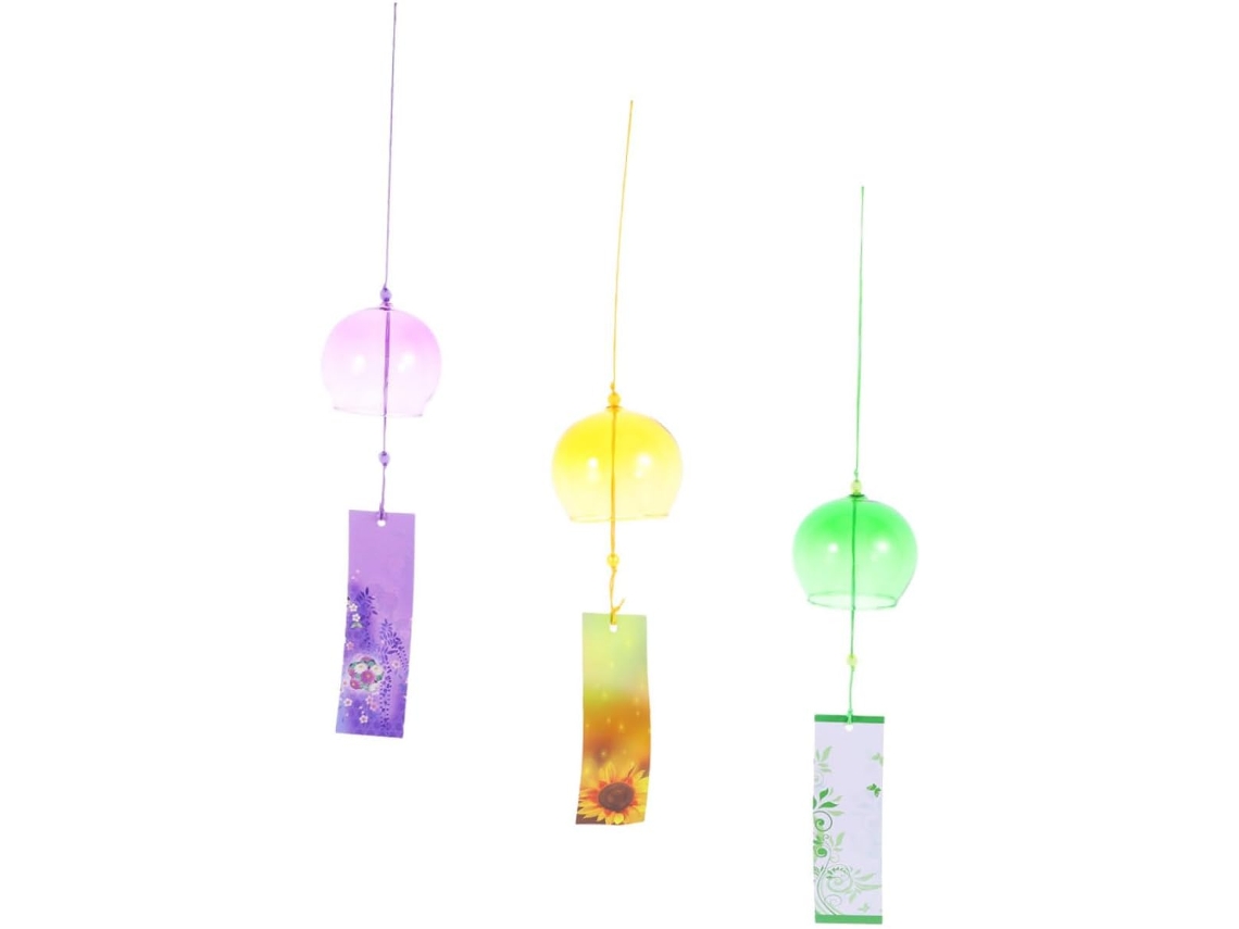 Conjunto De 3 Sinos De Vento Para Decoração De Janelas
