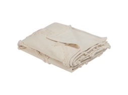 Manta Decorativa Beliani Acacia De Algodón Beige 130x160x1