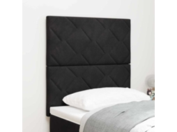 Vidaxl Cabeceira Preto 80 Cm Veludo