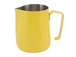 Espumador De Leite 450ml Em Aço Inoxidável Para Café E Casa Amarelo Aquaforge