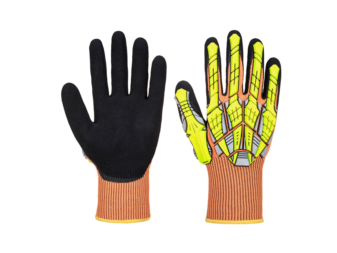 Luva De Impacto Dx Vhr - Proteção E Conforto Para Suas Mãos Laranja / Gg