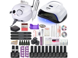 Kit de Unhas: Lâmpada Led 120w/54w e Esmaltes Gel Uv Coloridos, Secagem Rápida STELASPLEN