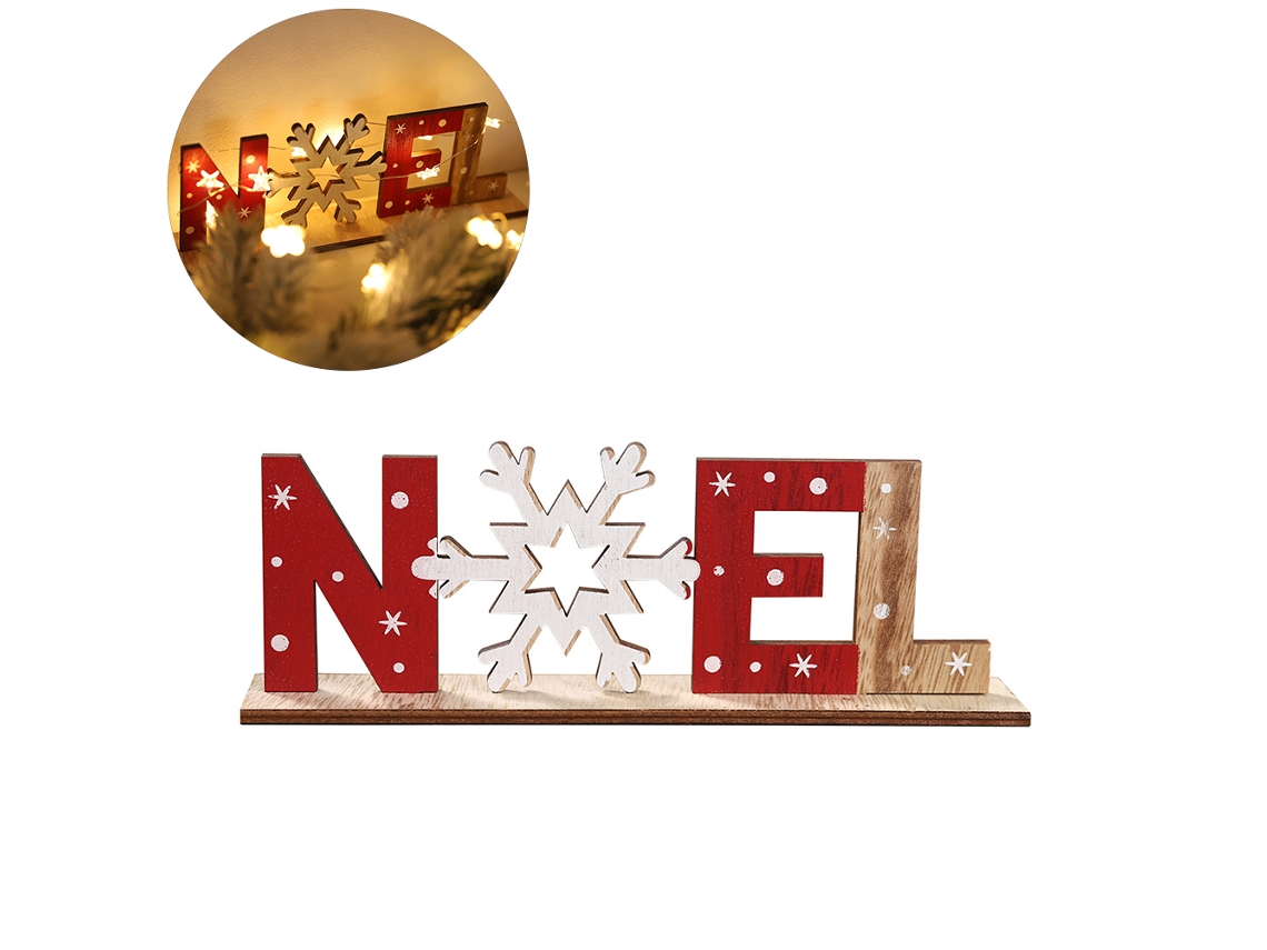 Decoração De Natal Adorno De Mesa Sinal De Letras