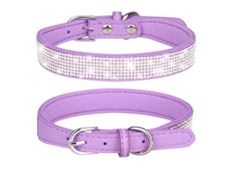 Colar Fofinho para Cachorrinho, Lantejoulas Brilhantes de Diamante e Cristal, Acessórios Macios, Adequado para Cães Pequenos S* ZYBLSSBB