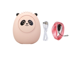 Ventilador de Cuello Portátil com Correa Ajustável Recarregável Usb 3 Velocidades Mini Ventilador de Pescoço Rosa