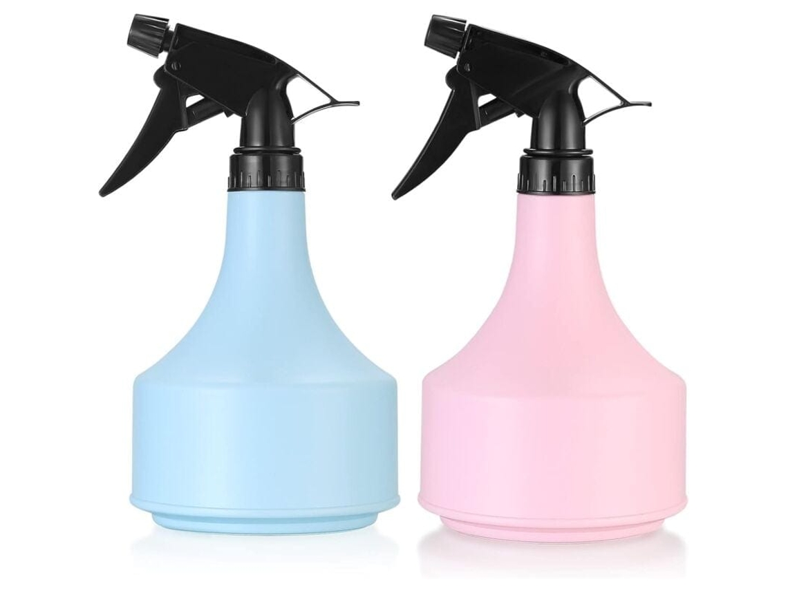 2 Garrafas De Pulverização 600ml, Plásticas Vazias Para Plantas, Jardim, Cozinha, Interior - Rosa+azul