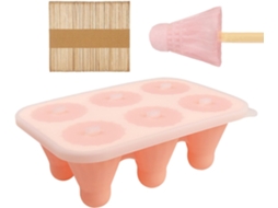 Formas De Silicone Em Formato Badminton Uso Com – Reutilizáveis Sorvete Palitos Madeira Máquina Forma Exclusiva