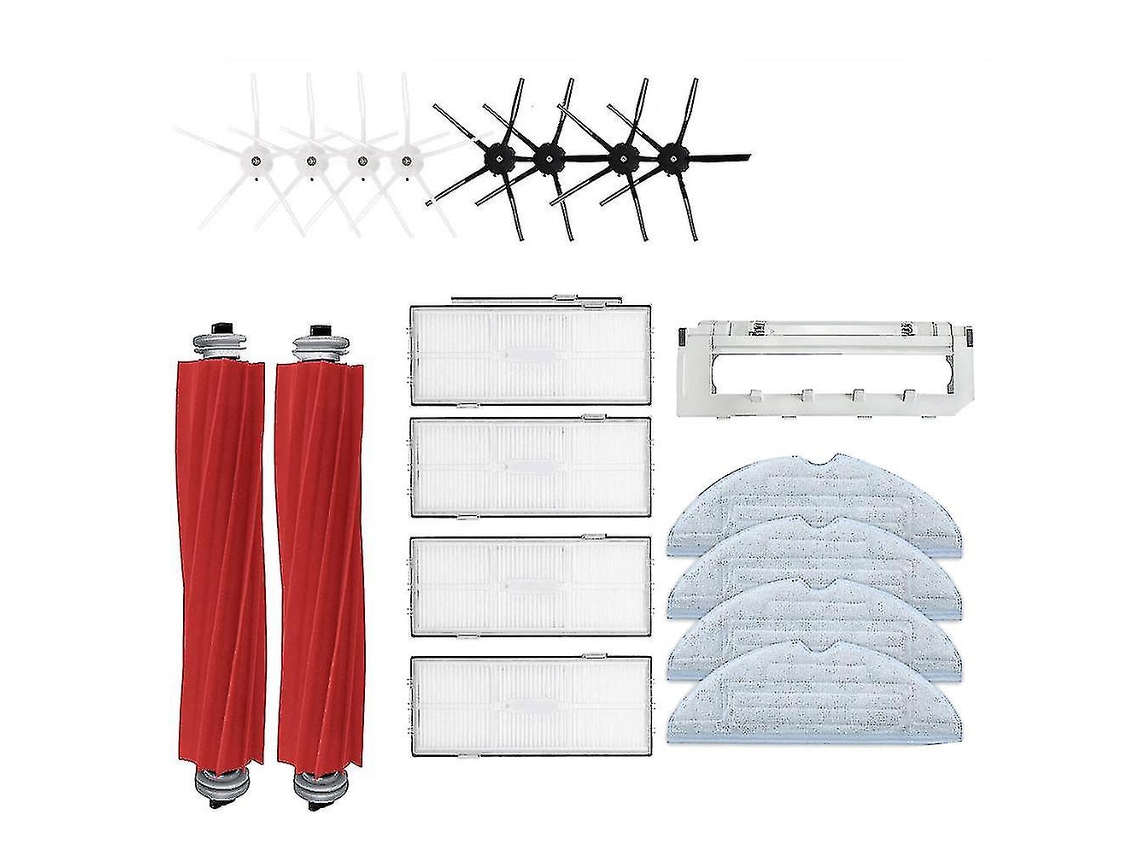 Compatível com Roborock S7 T7s Filtro Hepa destacável Escova Principal de Borracha Mop
