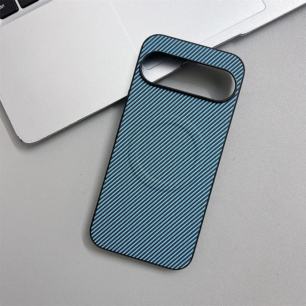 (azul, Google Pixel 7 Pro) Capa Elegante Com Textura De Fibra De Carbono, Compatível Com Carregamento Sem Fio Magnético