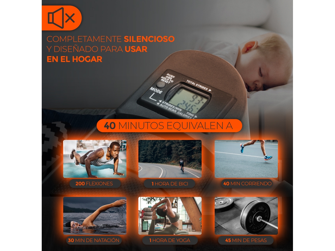 Stepper Con Manubrio Regolabile - Allenamento Completo, LCD, Resistenza Regolabile, Fino 120 Kg - Foto 8