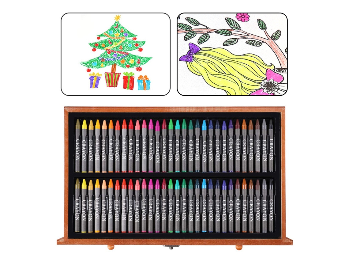 Conjunto De Pintura À Óleo, Lápis E Pincel Hb Para Artistas Adultos, Presente Portátil