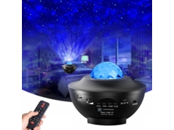 Projetor de Estrelas Galácticas, Luz Noturna de Nebulosa Led, Projetor de Estrelas com Ondas do Oceano e Controle Remoto, Alto BRILVIBERA