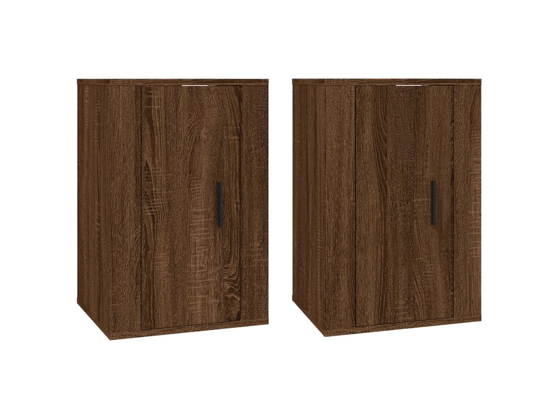 Conjunto de suportes de parede para TV 40x34,5x60 cm Carvalho Castanho MAISON EXCLUSIVE