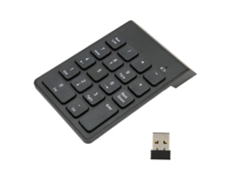 Aetheria teclado Numérico Sem Fio 2.4g 18 Teclas Chocolate Plug And Play para Contadores Bancários