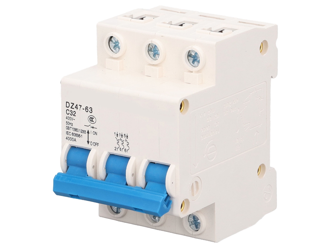 Laxiscreed Disjuntor Miniatura 3p, Segurança Elevada E Proteção Múltipla Para Instalação Elétrica