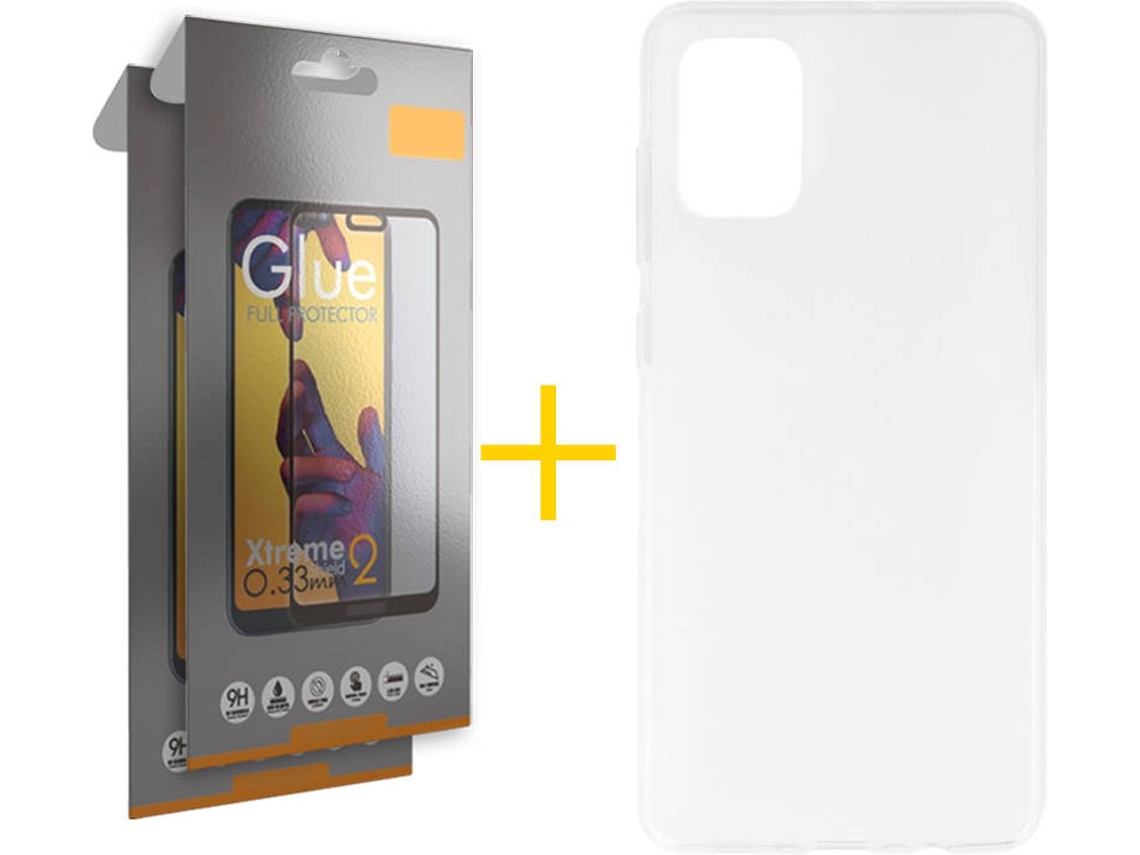 Kit Capa e 2 Películas Samsung Galaxy A71 5G SKYHE Full (Transparente)
