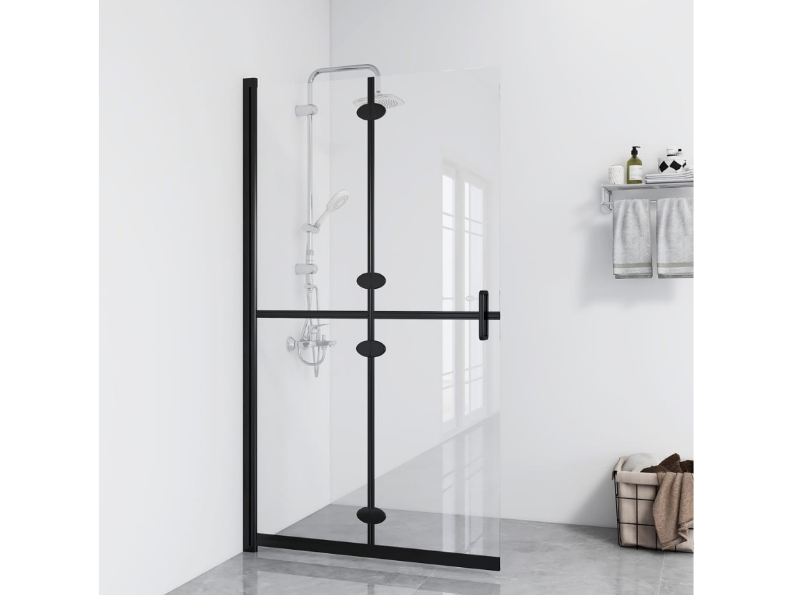 Vidaxl Divisória Chuveiro Dobrável 70x190 Cm Vidro Transparente Esg