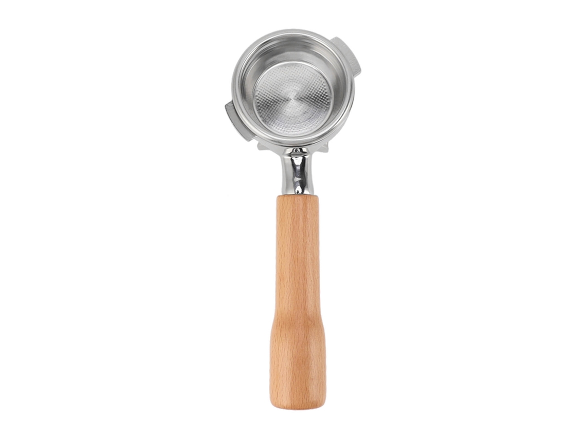 Portafiltro LAXISCREED 58mm Aço Inox com Cabo de Madeira