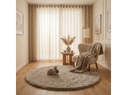 Consilio Concept Tapete De Pele Sintética Cloud Super Soft 200x200 Cm Taupe