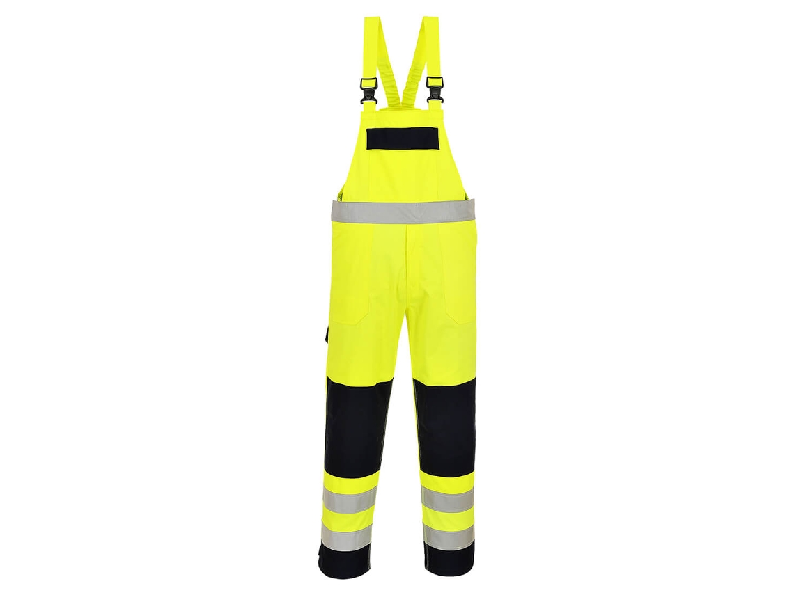 Macacão Multi-norm De Alta Visibilidade - Proteção Eficaz Azul Marinho E Amarelo / Xxl