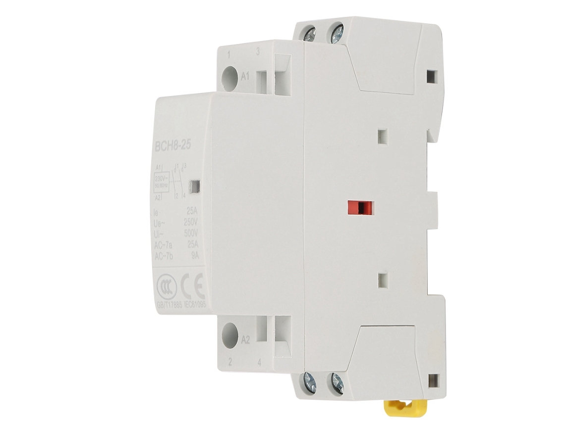 Contacto Ac Doméstico 2p 25a 2no 50/60hz Para Rail Din Hogar