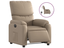Electric Recliner Chair, Electric Recliner Chairs Vidaxl Marrom Couro Artificial