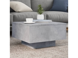 Vidaxl Mesa De Centro 55x55x31 Cm Derivados De Madeira Cinza-cimento