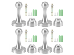 Conjunto de 4 puxadores de porta em aço inoxidável (com ímãs)