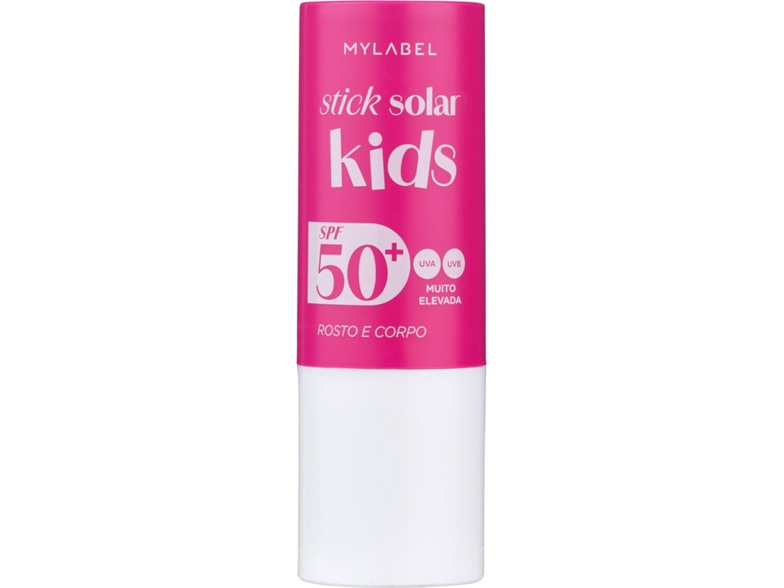Protetor Solar Stick Rosto e Corpo Kids Rosa Fps 50+ MYLABEL