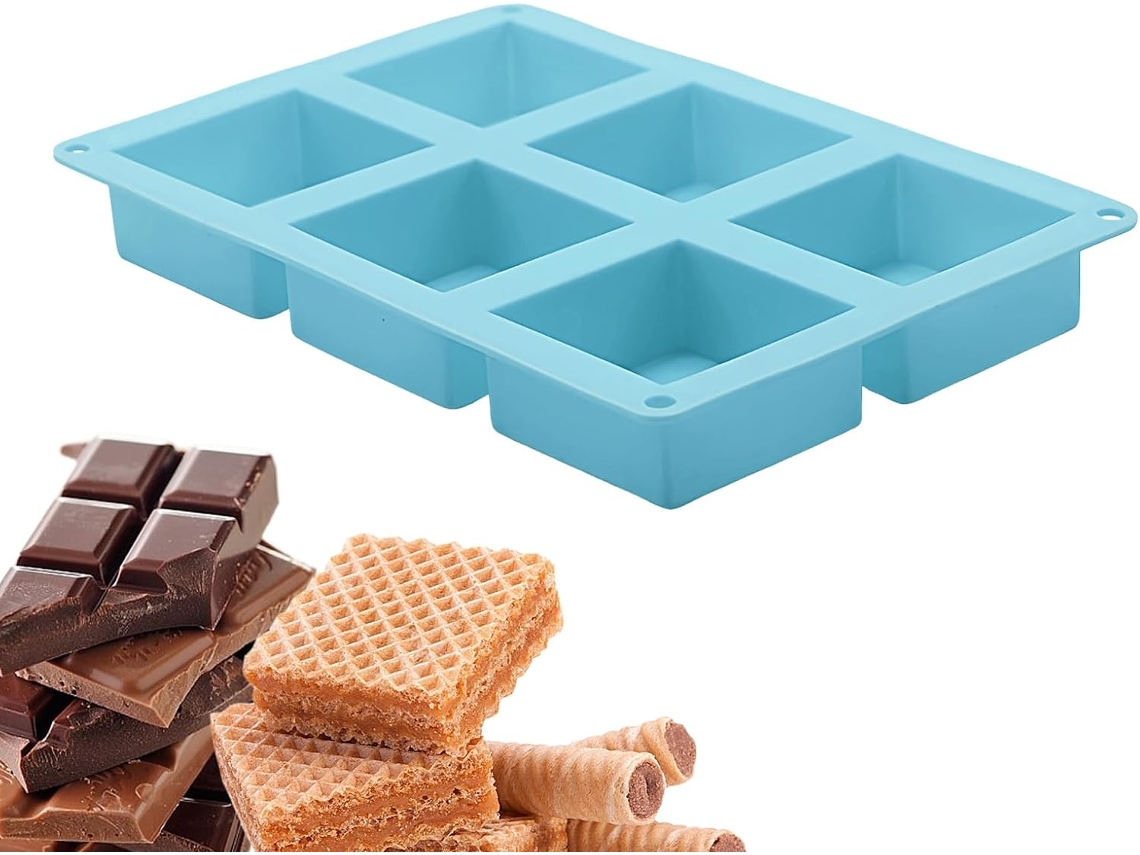 Formas De Silicone Chocolate E Confeitaria, Com 6 Cavidades.
