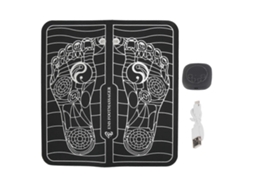 Tapete Massageador Elétrico Para Pés Com Usb, Tela Lcd E Função Ems. Estimulador Os Pés.