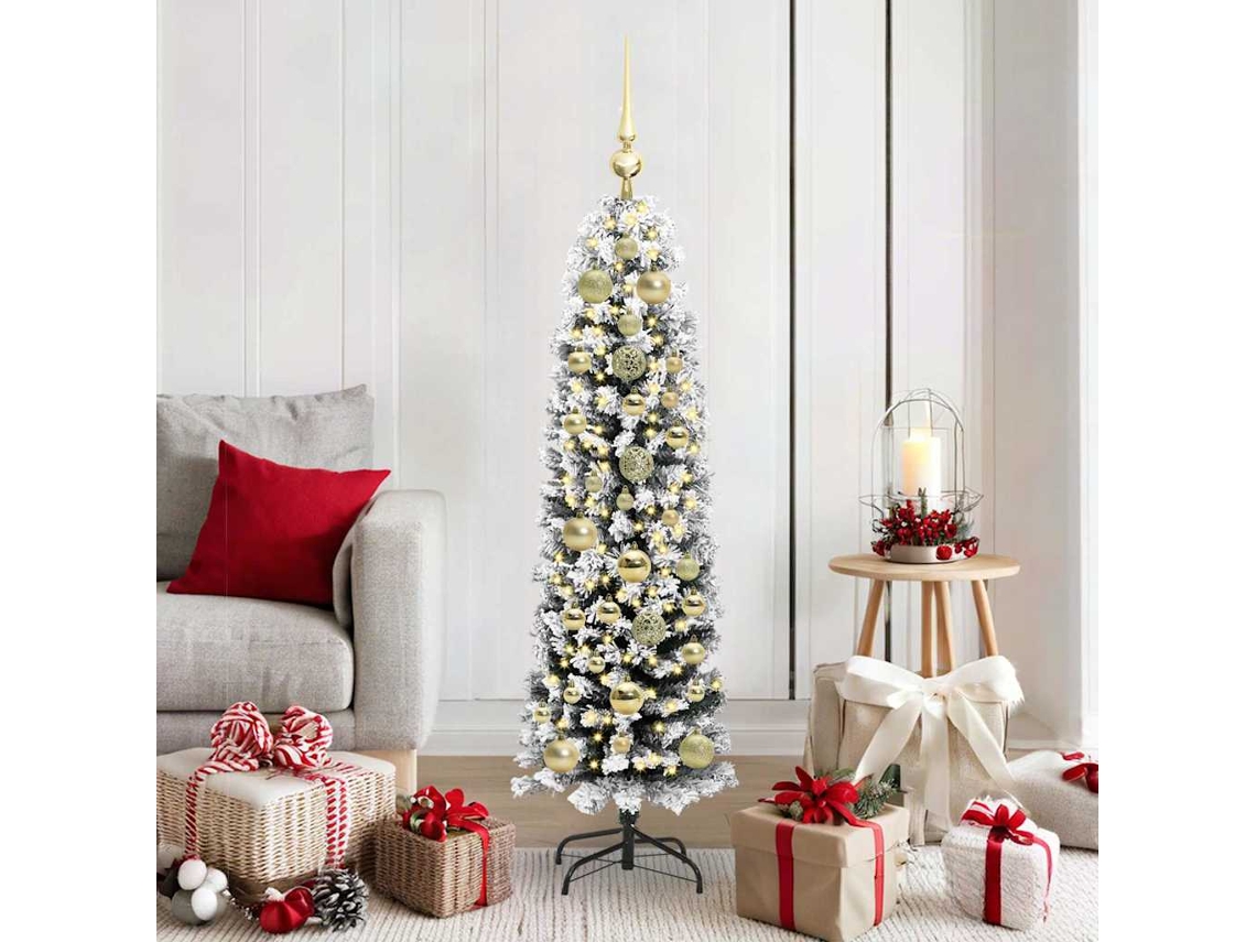 Vidaxl Árvore de Natal Artificial Verde 150 Cm Pvc e Aço e Plástico