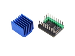 Driver De Motor De Passo Tmc2226 256 Microstep Baixo Ruído Com Dissipador Acessório Para Impressora 3d