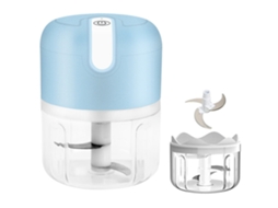 Mini Processador Alimentos Sem Fio a Prova Agua, para Alho Gengibre Vegetais Nozes, Azul ZYBLSSBB
