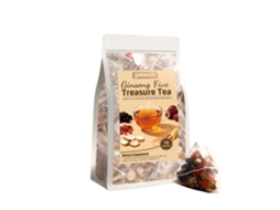 Chá Ginseng Cinco Tesouros Qi Sangue