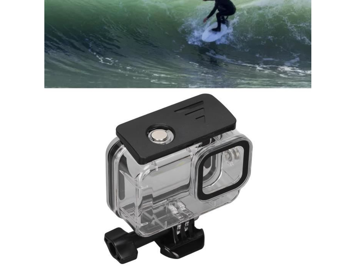 HURRISE Estojo À Prova D'Água e Filtros para Go Pro 10/9 Preto Até 60 M/196 Pés de Profundidade