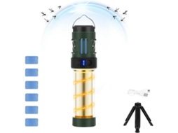 Usb repelente de mosquitos recarregável luz de acampamento à prova portátil dágua elétrica mata insetos gertiz