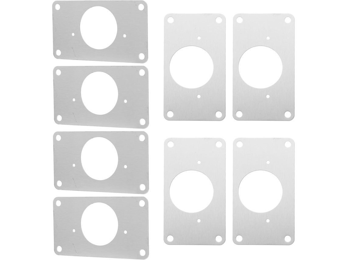 Placas De Reparo Dobradiças Armário Baluue Para Fácil Instalação, 8 Peças Com Parafusos De Montagem, Aço Inoxidável