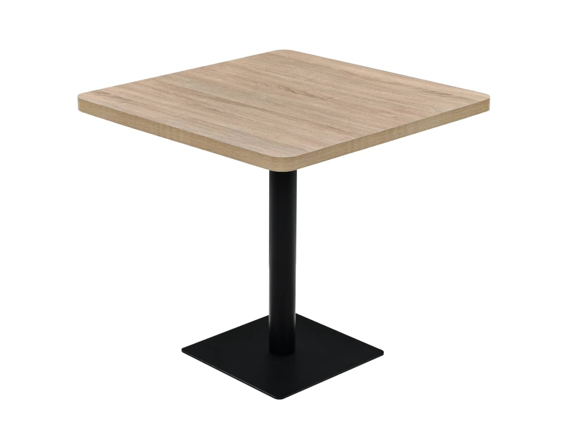 Dining Table, Dining Tables Vidaxl Bege Mdf (80 X 80 X 75 Cm)