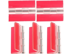 Conjunto De 5 Dobradiças Genéricas Acrílico Com Adesivo Forte Para Móveis, Feitas De Plástico Resistente, Ideais Para