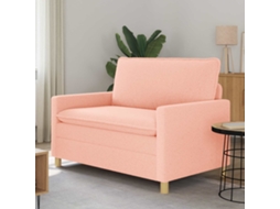 Vidaxl Sofá Rosa 126 X 81 X 87,5 Cm Tecido